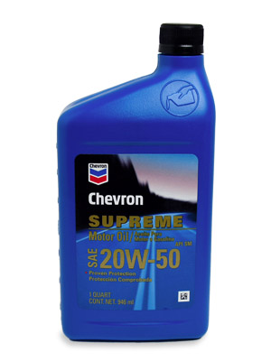 Chevron(シェブロン)・スプリーム・モーターオイル・20W-50 946ml 鉱物油