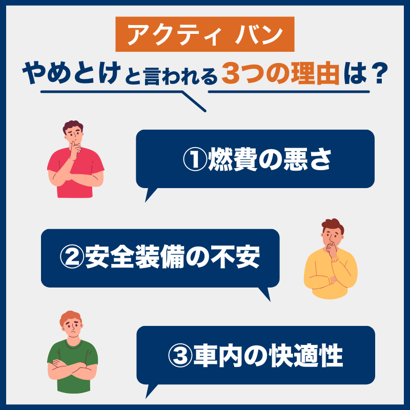 アクティ バン「後悔とやめとけの理由